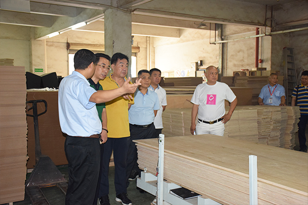 热烈欢迎工商联领导莅临万昌音响公司指导工作