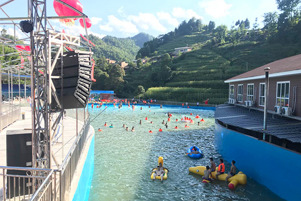 线阵专业91免费视频大全音响系统助力贵州碧海蓝天水上乐园【91免费国产黄色软件】